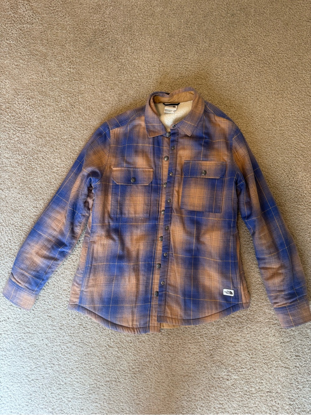 Women’s The North Face Plaid coat - medium